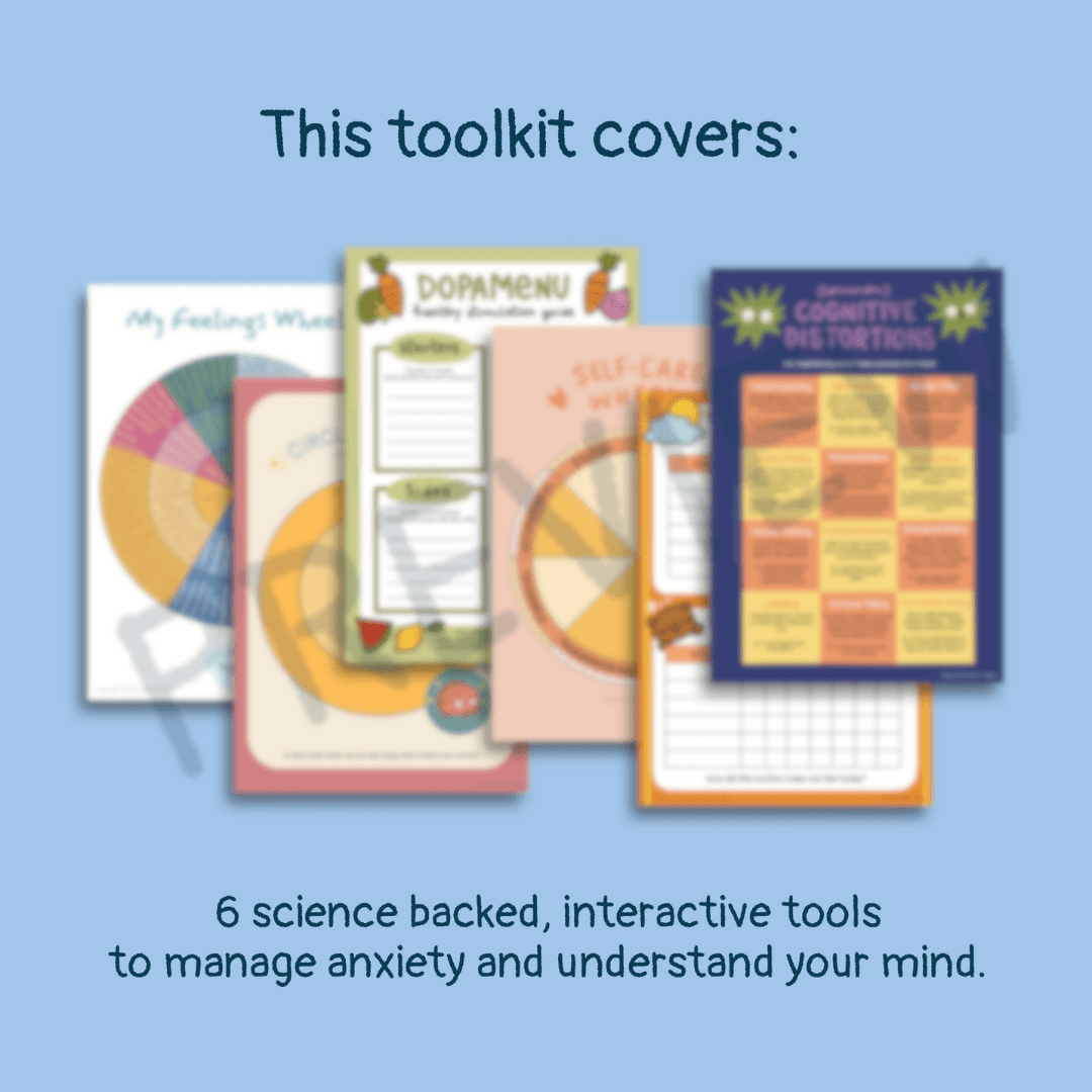 Beat the Worry Monster: Anxiety-Relief Toolkit - Rum and Raisin Studio