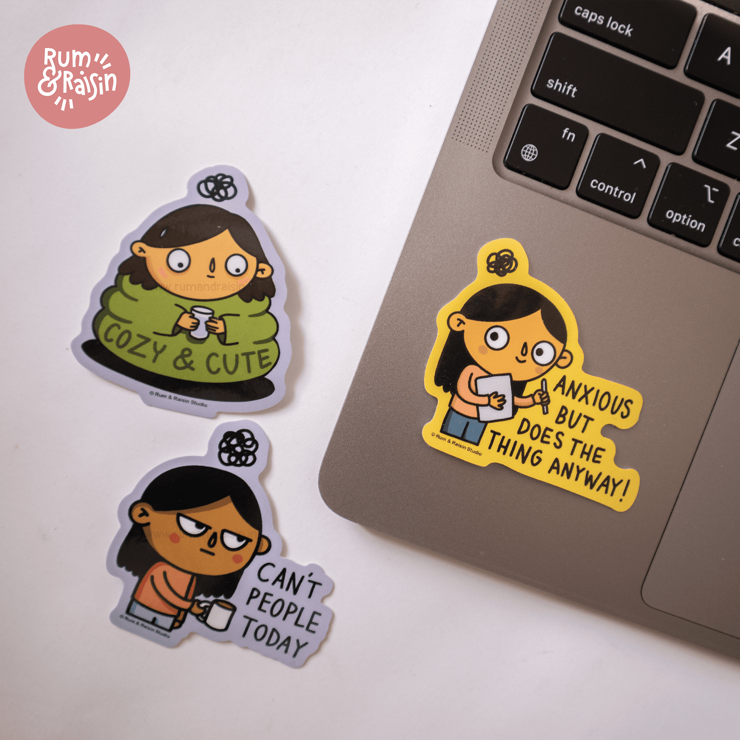 Anxious Baddies - Set of 3 - Rum and Raisin Studio