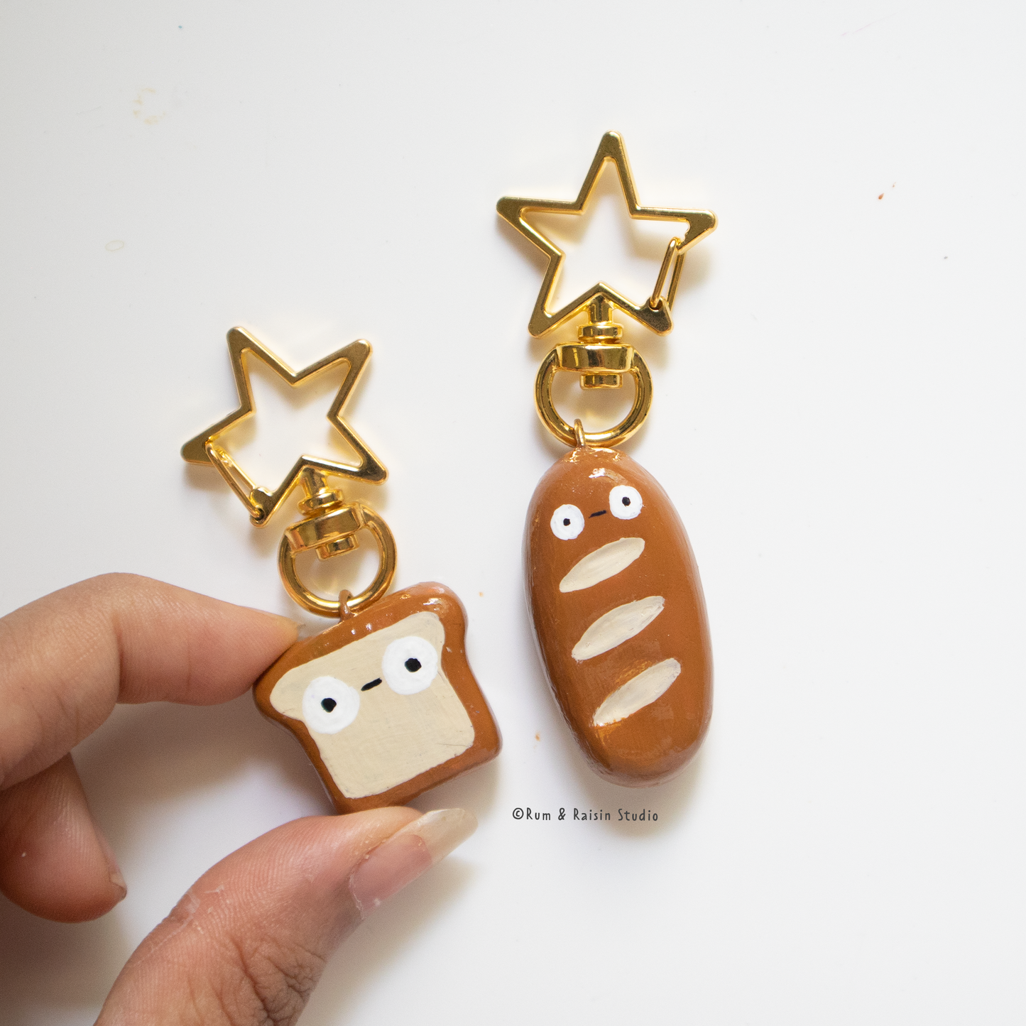 Toast & Baguette: Keychain Set