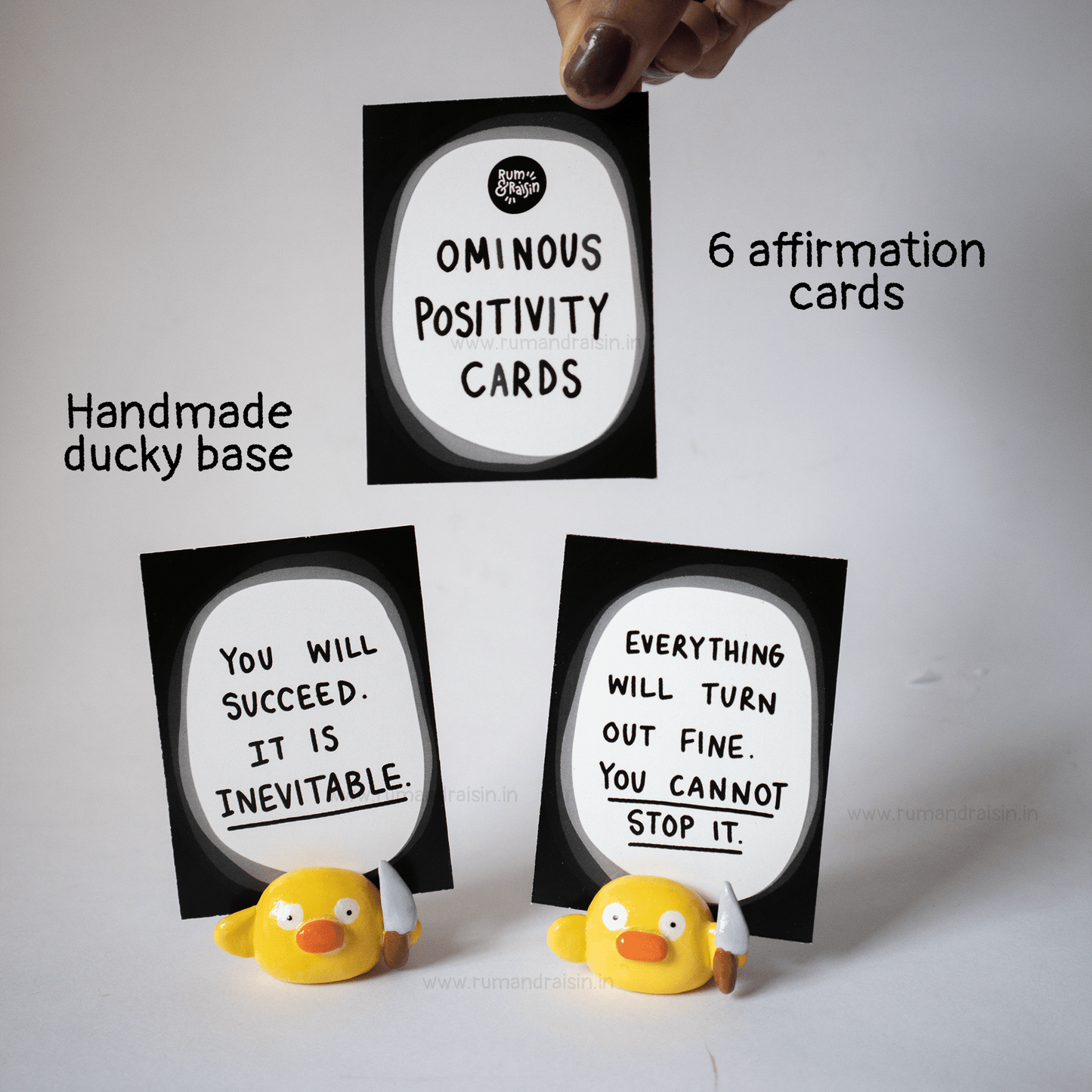 Ominous Positivity Cards - Rum and Raisin Studio