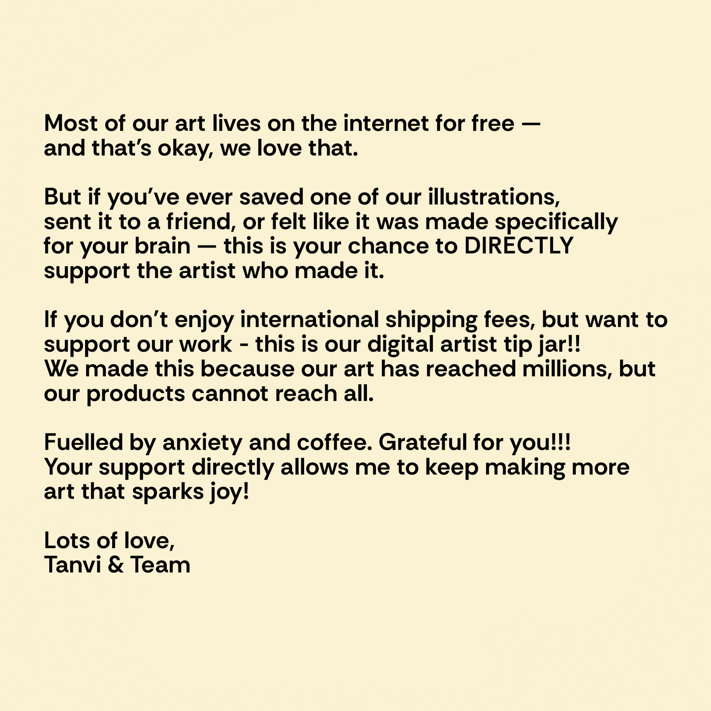 Support the Artist!