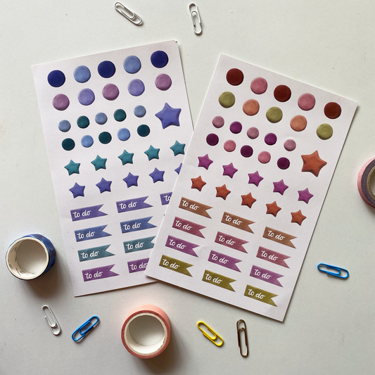 Clay Dot Stickers