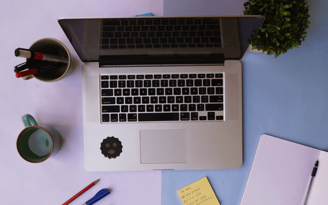 organised desk space