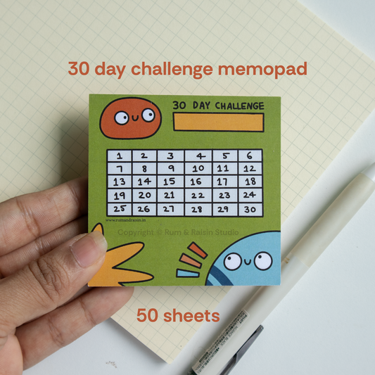 30 Day Challenge Memopad