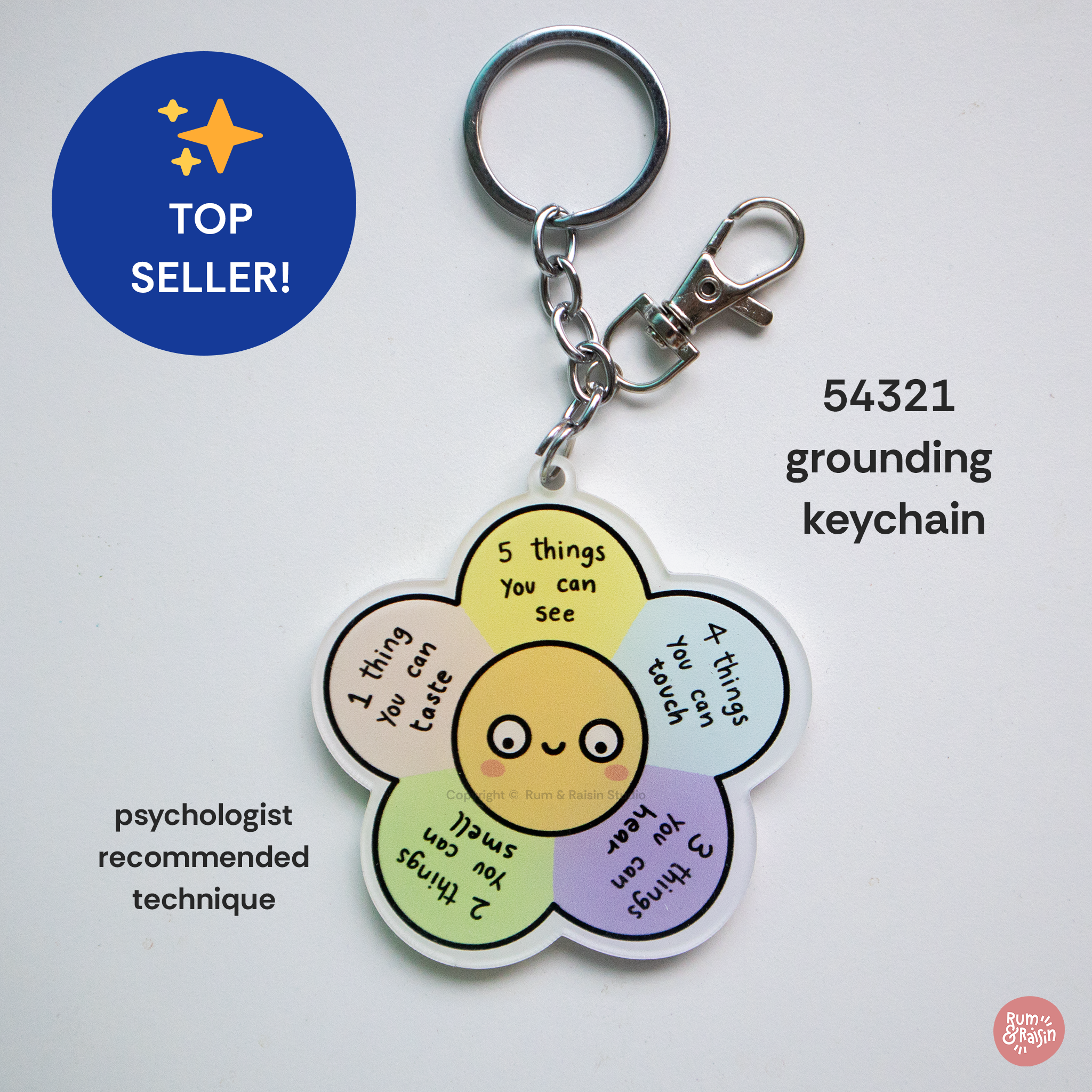 54321 Grounding: Acrylic Keychain