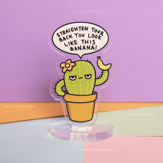 Posture Police: Acrylic Standee - Rum and Raisin Studio