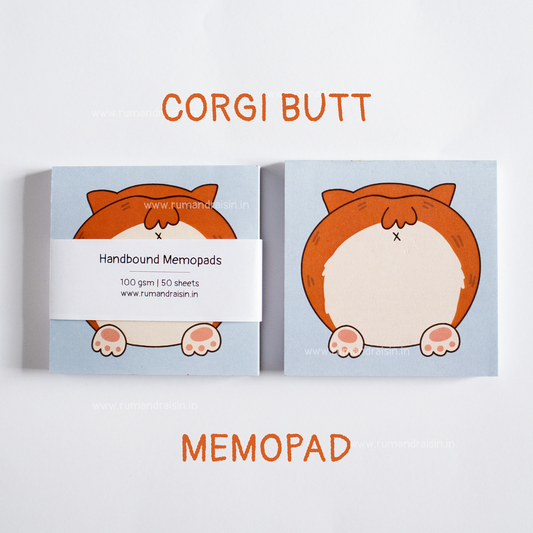 Corgi Butt: Memo Pad