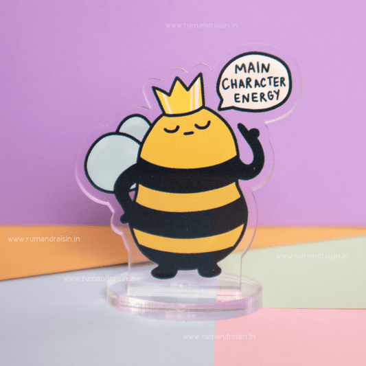 Queen Bee: Acrylic Standee - Rum and Raisin Studio