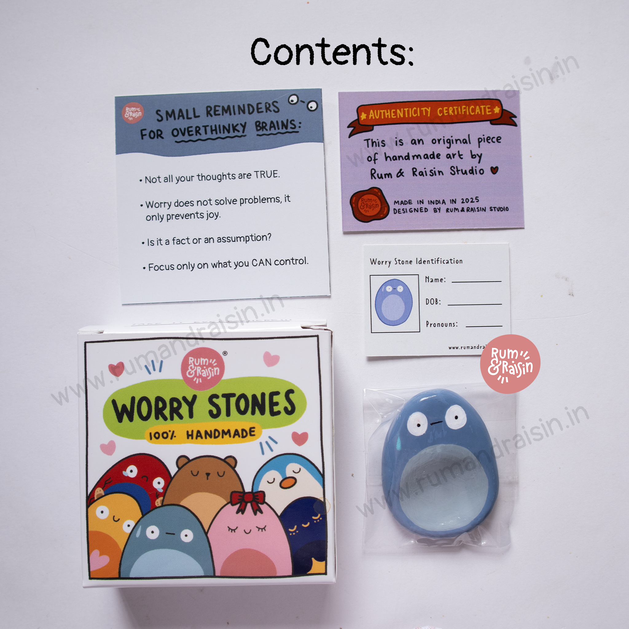 Overthinking Worry Stone