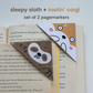 Pagemarkers - Sloth & Corgi