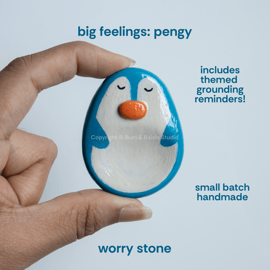 Big Feelings Stone: Pengy - Rum and Raisin Studio