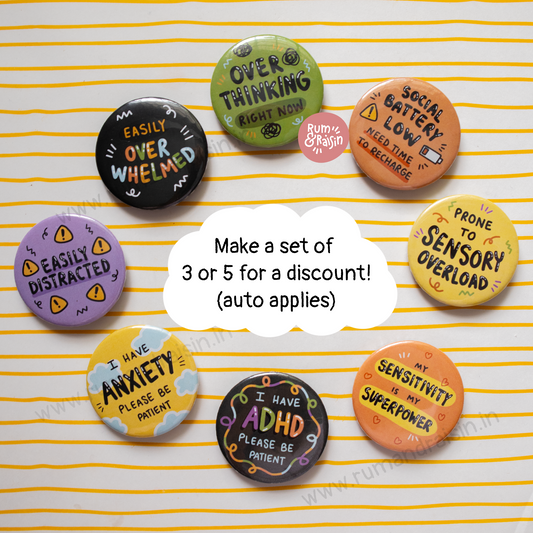 Illustrated Pin + Magnet (2 in 1)