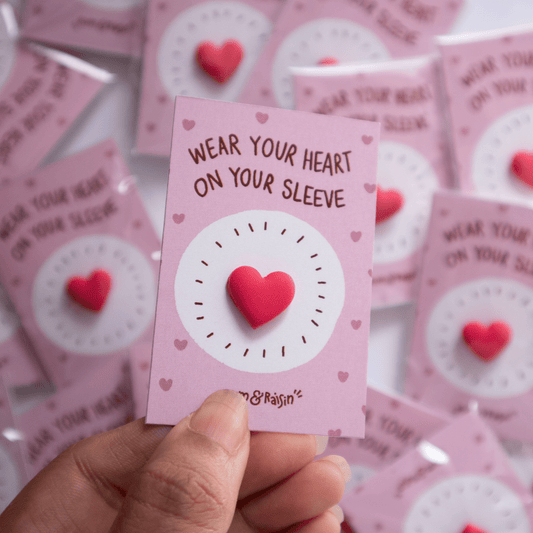 Heart on your Sleeve: Pin - Rum and Raisin Studio