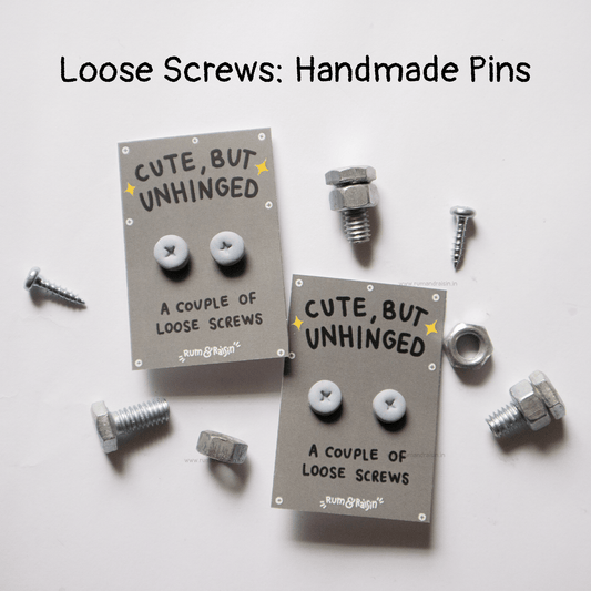 Loose Screws: Pins - Rum and Raisin Studio