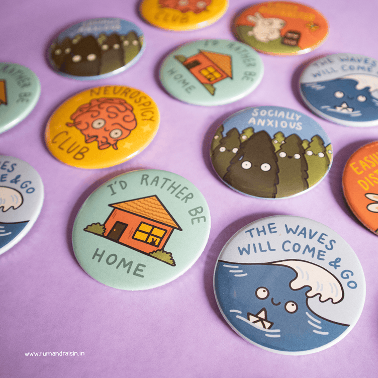 Illustrated Badges - Set of 2