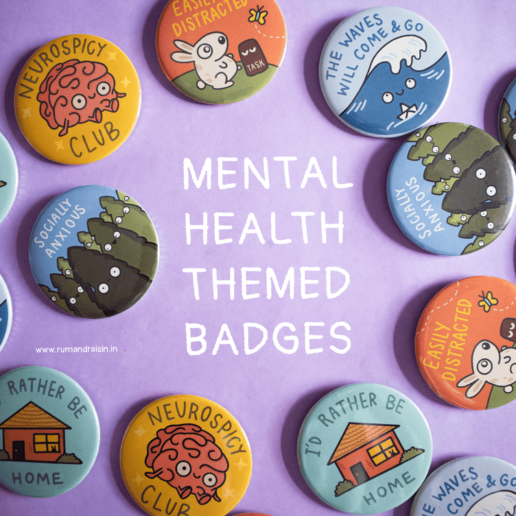 Illustrated Badges - Set of 2