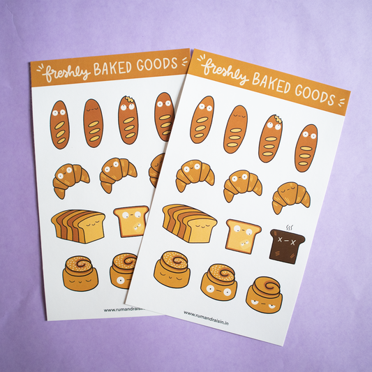 Baked Goods Sticker Set