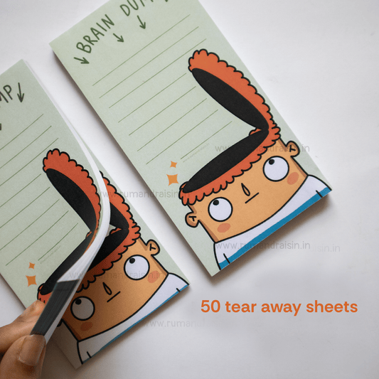 Brain Dump Notepad - Rum and Raisin Studio