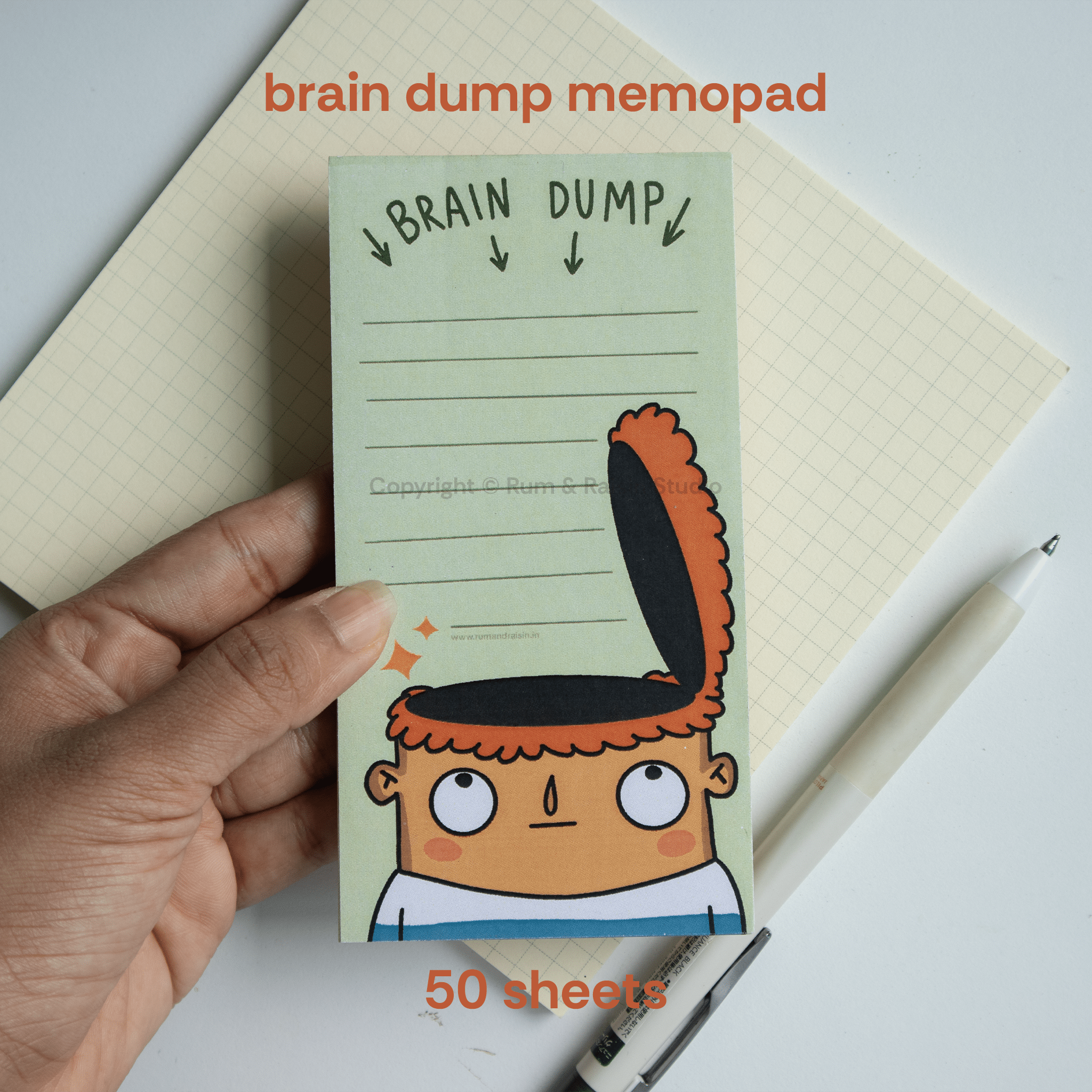 Brain Dump Notepad - Rum and Raisin Studio