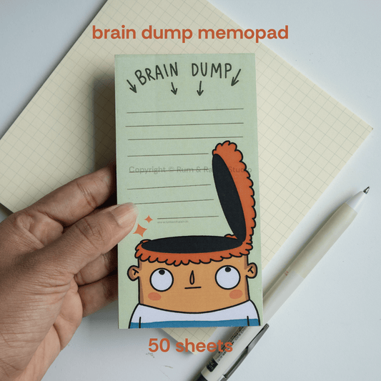Brain Dump Notepad - Rum and Raisin Studio