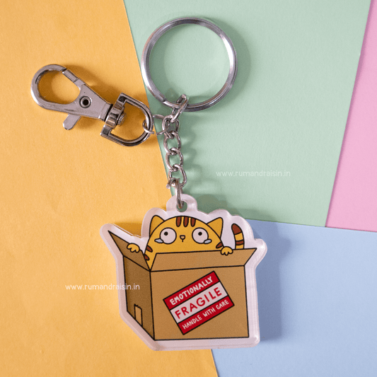 Emotionally Fragile: Acrylic Keychain