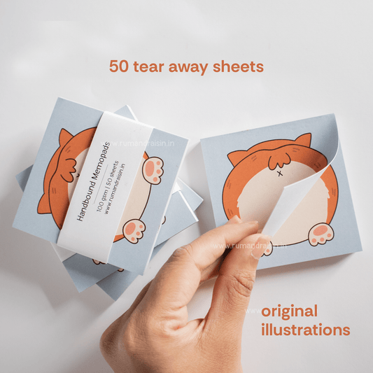 Corgi Butt: Memo Pad - Rum and Raisin Studio