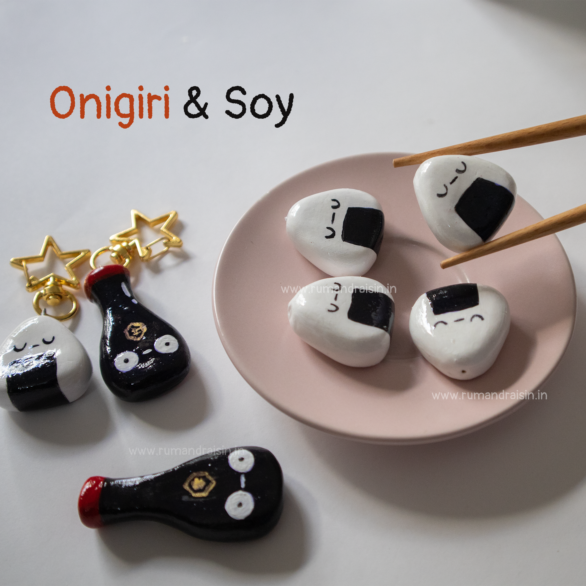 Onigiri & Soy: Keychain Set