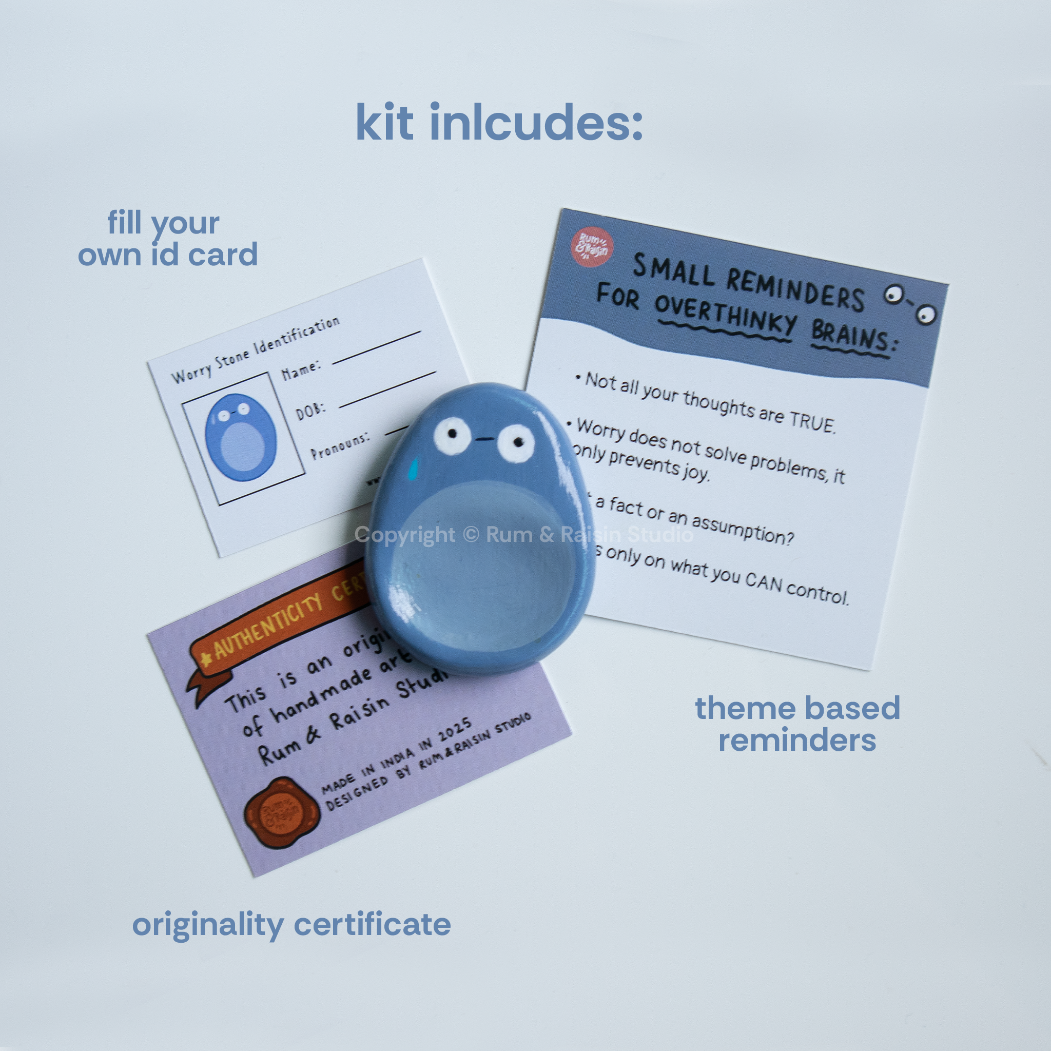 Overthinking Worry Stone