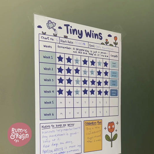 Sticky Star Charts - 6 Week Habit Tracker