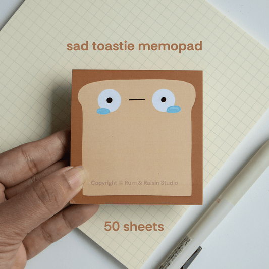 Sad Toastie: Memo Pad - Rum and Raisin Studio
