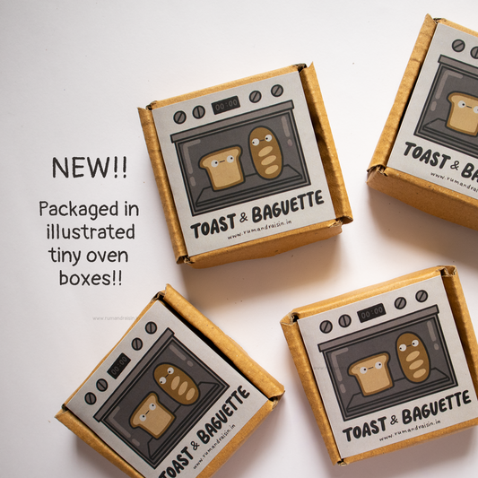 Toast & Baguette: Keychain Set